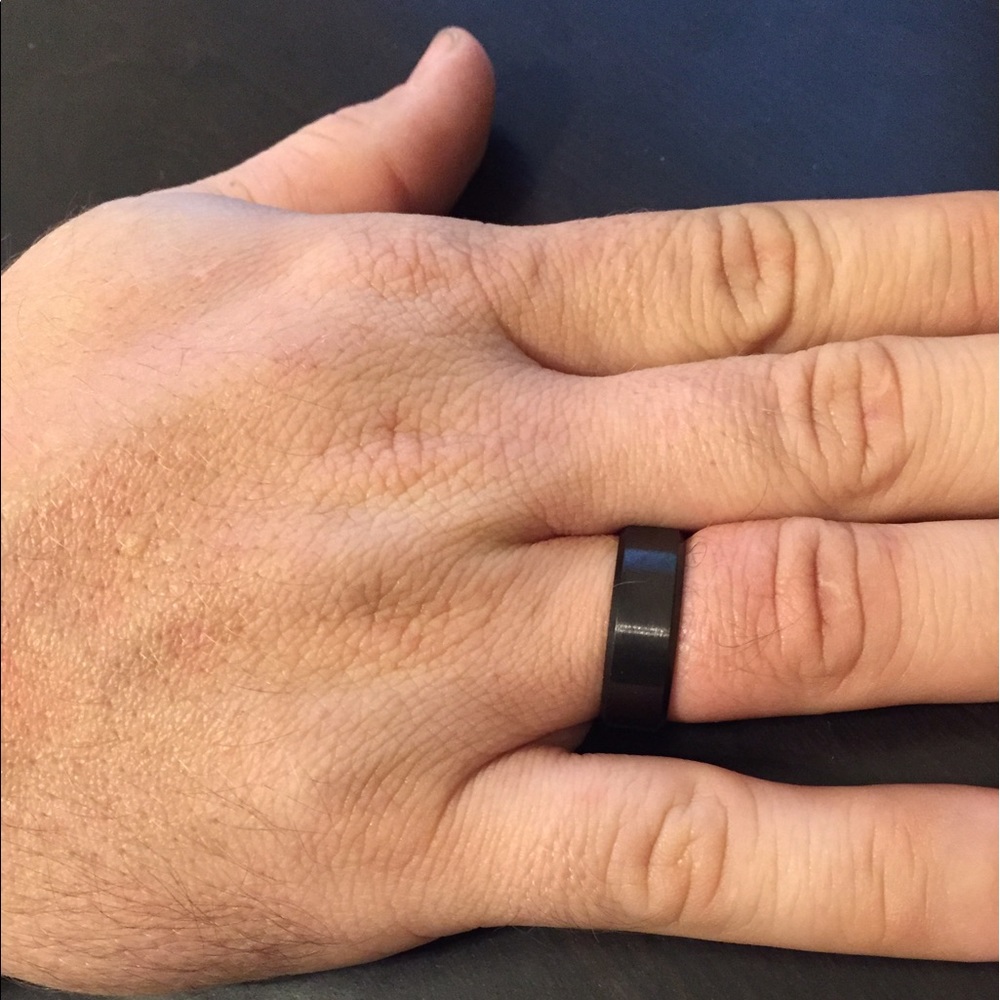 Men's stainless steel band *Black